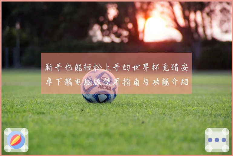 新手也能轻松上手的世界杯竞猜安卓下载电脑版使用指南与功能介绍